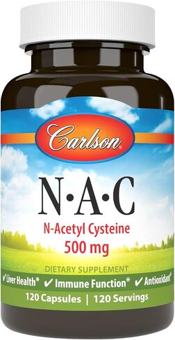 Carlson Labs NAC N-Acetyl Cysteine, 500mg, 60 Capsules in Saudi Arabia