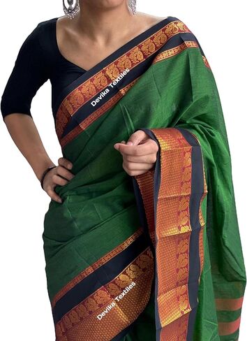 Narayanpet Pure Cotton Handloom Sarees From The Weavers Of Karnataka India For womens in Saudi Arabia