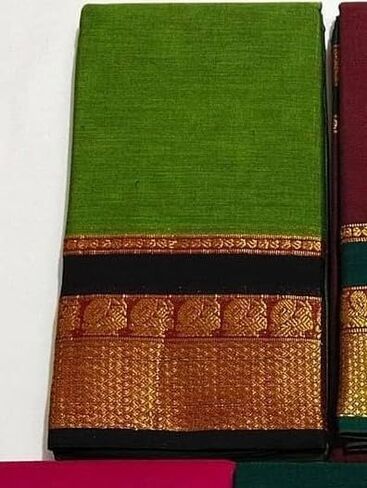 Narayanpet Pure Cotton Handloom Sarees From The Weavers Of Karnataka India For womens in Saudi Arabia