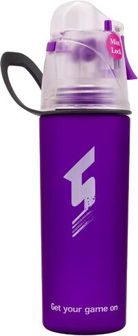 Misting Water Bottle, Spray Mist Sports Bottle for Outdoor Sport Hydration and Cooling Down, BPA-Free Misting Water Bottle with Unique Mist Lock Design (Blue-20oz) in Saudi Arabia