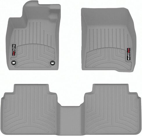 WeatherTech Custom Fit FloorLiners for Honda Accord, Accord Hybrid - 1st & 2nd Row (441800-1-2), Black in Saudi Arabia