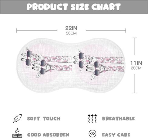 Pizza Slice With Fruit Vegetable Muslin Burp Cloths for Baby 1 Pack Soft 100% Cotton Baby Washcloths Bibs for Boy Girl in Saudi Arabia