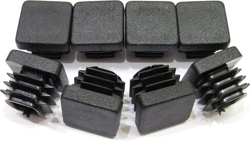 8pcs Pack: 3/4 Inch Square Black Plastic End Cap (for Hole Side Size from 1/2 to 21/32, Including 5/8 inches), Furniture Finishing Plug in Saudi Arabia
