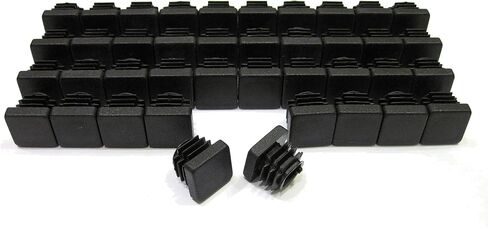 8pcs Pack: 3/4 Inch Square Black Plastic End Cap (for Hole Side Size from 1/2 to 21/32, Including 5/8 inches), Furniture Finishing Plug in Saudi Arabia