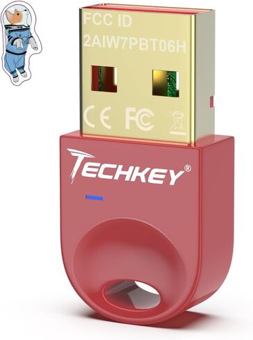 USB Bluetooth Adapter 5.3 for Desktop PC, Really Plug & Play Mini Bluetooth V10 EDR Dongle Receiver & Transmitter for Laptop Computer Bluetooth Windows 11/10/8.1-Terra Cotta Pink in Saudi Arabia