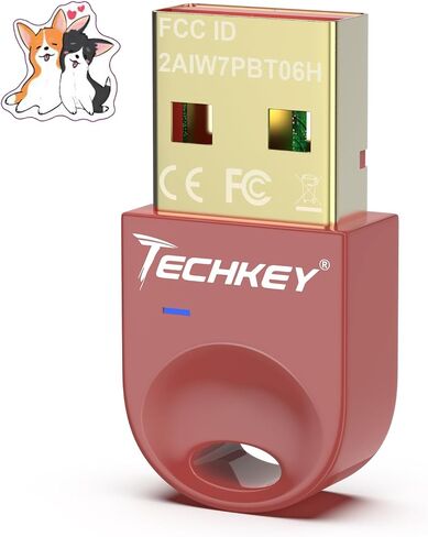 USB Bluetooth Adapter 5.3 for Desktop PC, Really Plug & Play Mini Bluetooth V10 EDR Dongle Receiver & Transmitter for Laptop Computer Bluetooth Windows 11/10/8.1-Cardinal in Saudi Arabia
