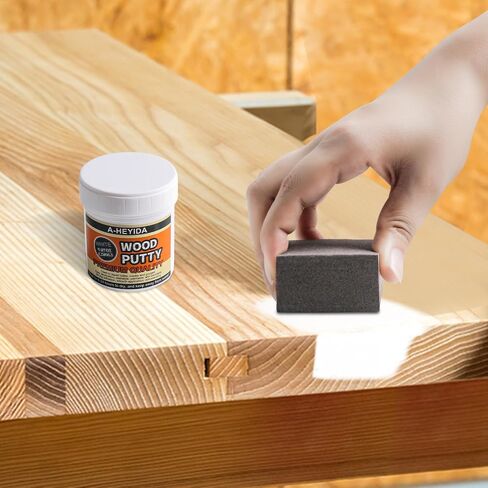 Wood Filler, Wood Putty - Wood Filler Paintable, Stainable, Wood Repair Putty for Wood Cracks and Holes on any Wooden Floor Furniture, Hardwood Scratch Repair Kit - 9.87 Ounce White Wood Filler in Saudi Arabia
