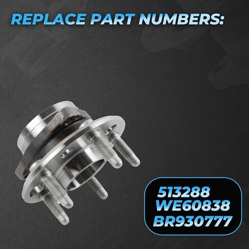 513288 Front or Rear Wheel Bearing and Hub Assembly Wheel Hub w/ABS Fits for 2010-2017 Terrain 2.4L, Fits for 2014-2017 Impala 3.6L, Replace OE 513288 WE60838 in Saudi Arabia