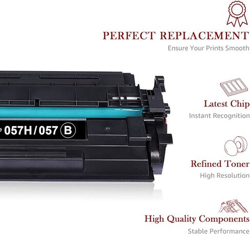 خرطوشة حبر بديلة متوافقة مع Toner Kingdom لطابعة Canon 057H 057 CRG-057H عالية الإنتاجية لطابعة Canon imageCLASS MF445dw MF455dw LBP226dw MF451dw LBP227dw MF448dw (أسود، عبوة واحدة) in Kuwait