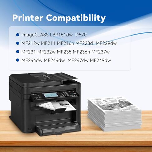 خرطوشة حبر 137 متوافقة مع Canon 137 CRG 137 CRG137 9435B001AA للاستخدام مع طابعة ImageClass D570 MF242dw MF242w MF236n MF249dw MF244dw MF227dw MF217w MF247dw MF212w (أسود، عبوتان) in Kuwait