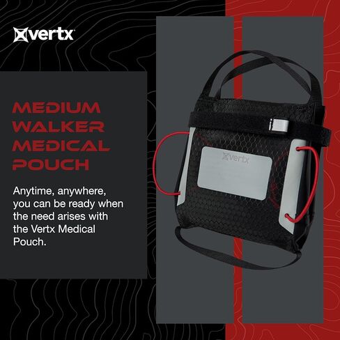 حقيبة IFAK متوسطة الحجم من Vertx لمجموعة الإسعافات الأولية، متوافقة مع Vertx Tactigami، وحقائب للمعدات التكتيكية، وعناصر الاستعداد للطوارئ، باللون الأسود in Kuwait