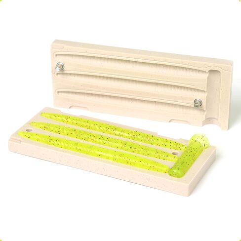 Premium Soft Plastiс Mold Lure Making Injection Molds Fishing Lures 3 Cavity Yama Senko 5'' in Saudi Arabia