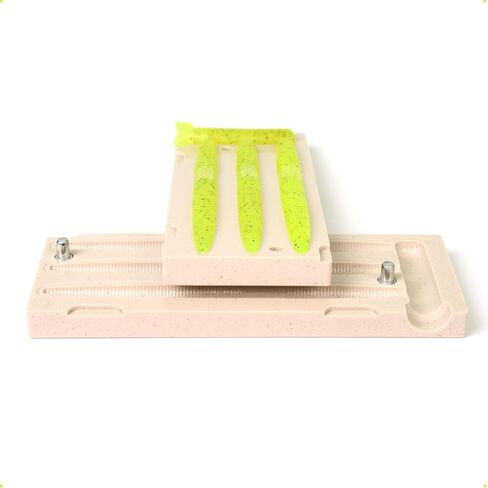 Premium Soft Plastiс Mold Lure Making Injection Molds Fishing Lures 3 Cavity Yama Senko 5'' in Saudi Arabia