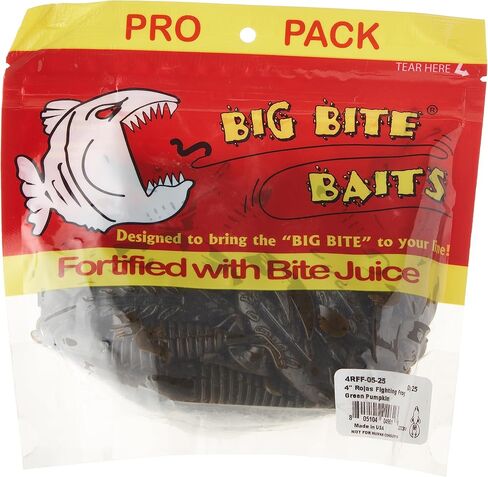 Big Bite Baits 4" Rojas Fighting Frog/Green Pumpkin (25 Pack) in Saudi Arabia