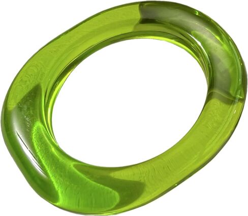 xuzhiyuan Boho Colorful Square Acrylic Resin Bangle Bracelet Transparent Plastic Wristbands Wide Irregular Geometric Cuff Bangle Bracelet for Women Girl Gifts Jewelry in Kuwait