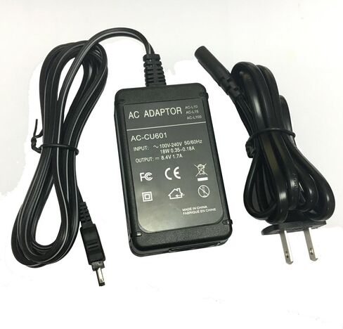 طقم شاحن محول الطاقة AC-L100 لكاميرات سوني AC-L10، AC-L10A، AC-L15، AC-15A، AC-L100، L100B L100C، DSC-F828 DCR-TRV MVC-FD DSC-S30 in Kuwait