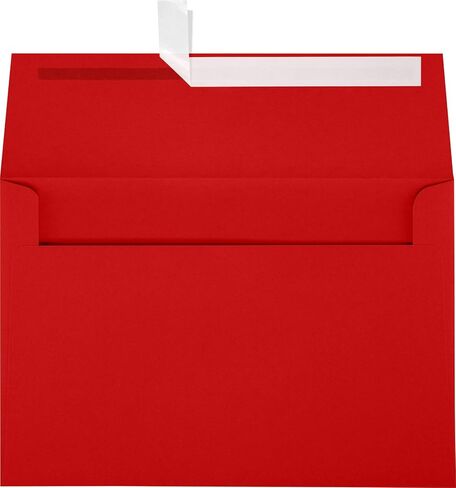مظاريف دعوة LUXPaper A8 | قشر واضغط | 5 1/2 بوصة × 8 1/8 بوصة | روبي ريد | 80 رطل. نص | 50 الكمية in Saudi Arabia