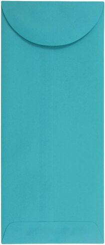 JAM PAPER #11 Policy Colored Envelopes - 4 1/2 x 10 3/8 - Sea Blue Recycled - 100/Pack in Saudi Arabia