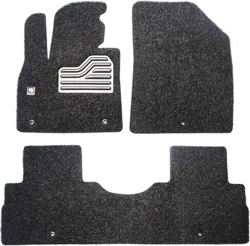 MACHA Dust Catcher Coil Floor Mats Fit for Tesla Model 3 2017-2022, Front & 2nd Seat, Black, Floor Liners, Dust Trap, All-Weather Protection in Saudi Arabia