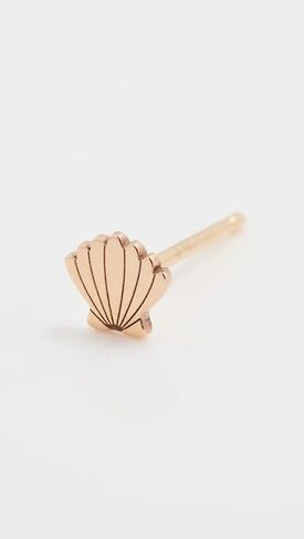 Women's 14k Single Itty Bitty Shell Stud Earring in Saudi Arabia