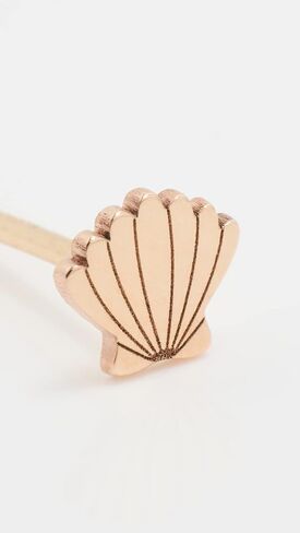 Women's 14k Single Itty Bitty Shell Stud Earring in Saudi Arabia