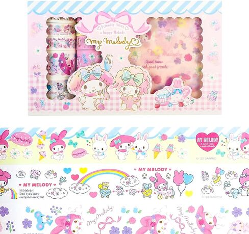 مجموعة شريط كاواي واشي - 10 لفات + 10 قطع ملصقات شريط لاصق مزخرف للرسوم المتحركة للأطفال هدية DIY، سجل القصاصات، يوميات، ديكورات الحفلات، مجلات رصاصة (أزرق) in Kuwait