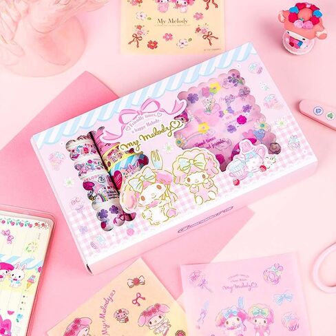 مجموعة شريط كاواي واشي - 10 لفات + 10 قطع ملصقات شريط لاصق مزخرف للرسوم المتحركة للأطفال هدية DIY، سجل القصاصات، يوميات، ديكورات الحفلات، مجلات رصاصة (أزرق) in Kuwait