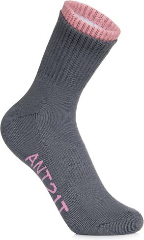 Women's Athletic Socks, Crew Cut, 3 Pack, Black/White/Grey in Saudi Arabia