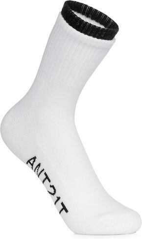 Women's Athletic Socks, Crew Cut, 3 Pack, Black/White/Grey in Saudi Arabia