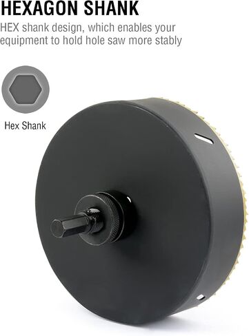 BINOTA M42 Bi-Metal Hole Saw M42, 160mm-6-9/32", for Metal, Wood, Plywood, PVC, Gypsum, Composite, Stainless Steel Plate in Saudi Arabia