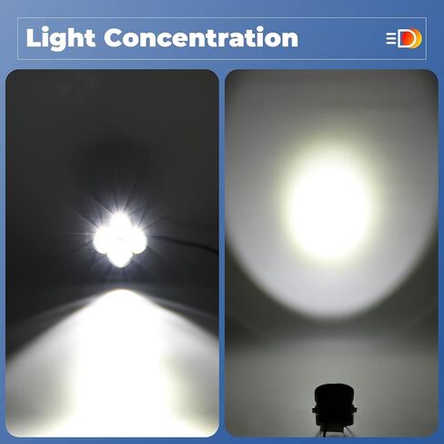 4.5 Inch White LED Light Pod, 60W 6000LM LED Work Light Spot Lights Cup Styles, Super Bright White Light for Trucks Off Roads SUVs Tractors Boats (2PCS) in Saudi Arabia