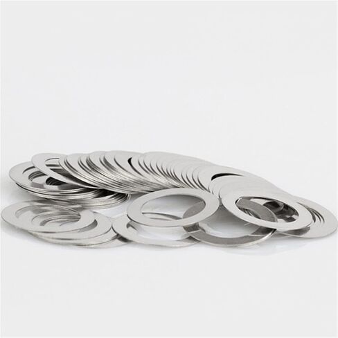 KALESYUJIN-40PCS S: 0.1-10pcs/0.2-10pcs/0.3-10pcs/0.5-10pcs DIN988 غسالات معدنية من الفولاذ المقاوم للصدأ بحشية رفيعة للغاية وغسالة مسطحة رفيعة (22 * 30) in Saudi Arabia