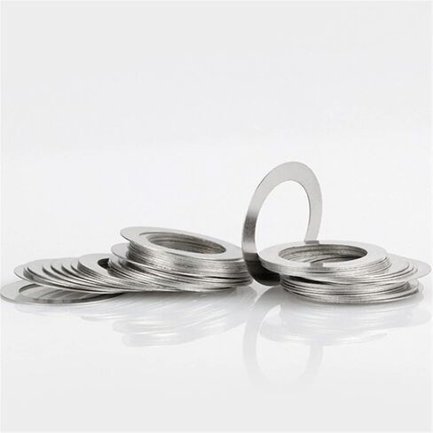 KALESYUJIN-40PCS S: 0.1-10pcs/0.2-10pcs/0.3-10pcs/0.5-10pcs DIN988 غسالات معدنية من الفولاذ المقاوم للصدأ بحشية رفيعة للغاية وغسالة مسطحة رفيعة (22 * 30) in Saudi Arabia