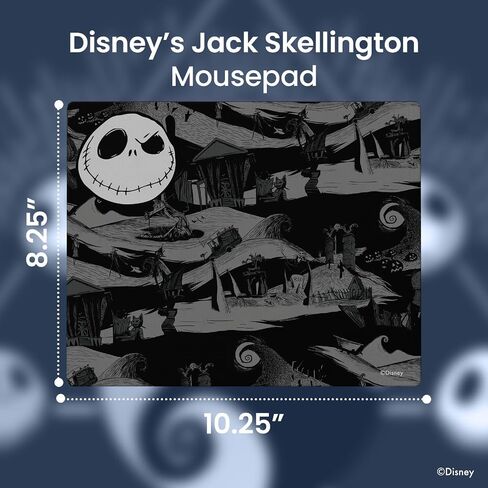 Tim Burtons The Nightmare Before Christmas Mouse Pad for Desk | 10.25 X 8.25 Inches Mousepads for Computers/Home/Office,More – Non-Slip Bottom + Spill Resistant Coating | Jack Skellington Gifts in Saudi Arabia