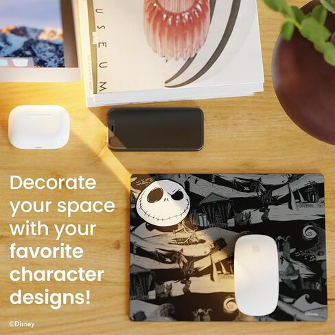 Tim Burtons The Nightmare Before Christmas Mouse Pad for Desk | 10.25 X 8.25 Inches Mousepads for Computers/Home/Office,More – Non-Slip Bottom + Spill Resistant Coating | Jack Skellington Gifts in Saudi Arabia