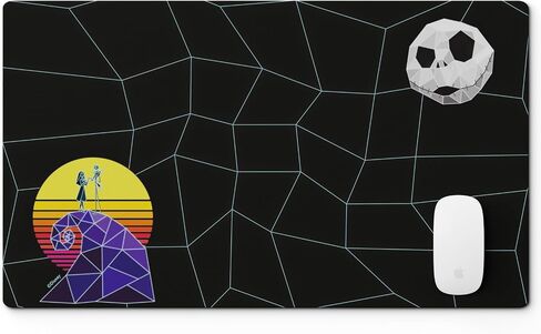Tim Burtons The Nightmare Before Christmas Mouse Pad for Desk | 10.25 X 8.25 Inches Mousepads for Computers/Home/Office,More – Non-Slip Bottom + Spill Resistant Coating | Jack Skellington Gifts in Saudi Arabia