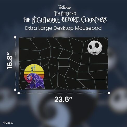 Tim Burtons The Nightmare Before Christmas Mouse Pad for Desk | 10.25 X 8.25 Inches Mousepads for Computers/Home/Office,More – Non-Slip Bottom + Spill Resistant Coating | Jack Skellington Gifts in Saudi Arabia