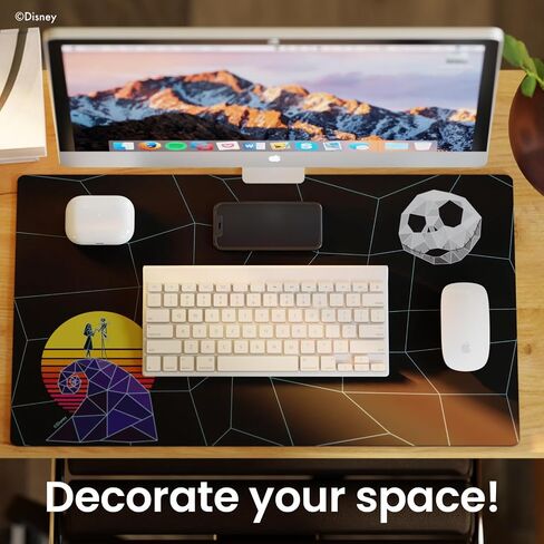 Tim Burtons The Nightmare Before Christmas Mouse Pad for Desk | 10.25 X 8.25 Inches Mousepads for Computers/Home/Office,More – Non-Slip Bottom + Spill Resistant Coating | Jack Skellington Gifts in Saudi Arabia