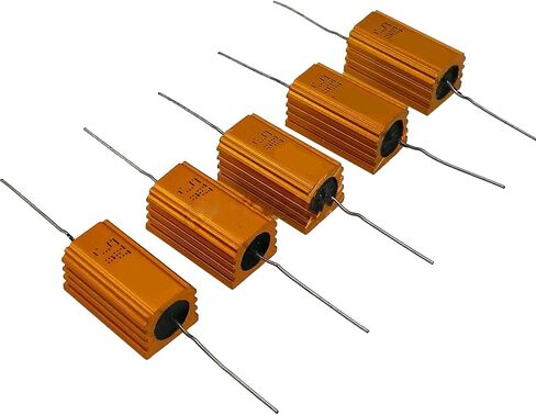 5pcs 7 ohm 7R 5W Watt Aluminum Housed Metal Case Wirewound Resistors in Saudi Arabia