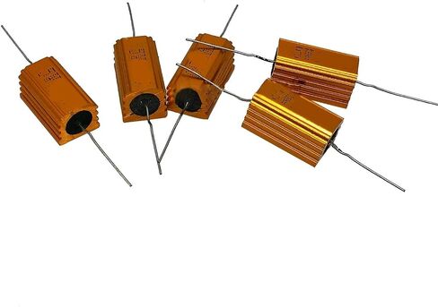 5pcs 7 ohm 7R 5W Watt Aluminum Housed Metal Case Wirewound Resistors in Saudi Arabia