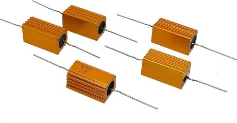 5pcs 7 ohm 7R 5W Watt Aluminum Housed Metal Case Wirewound Resistors in Saudi Arabia