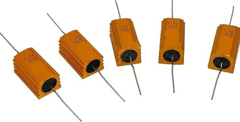 5pcs 7 ohm 7R 5W Watt Aluminum Housed Metal Case Wirewound Resistors in Saudi Arabia