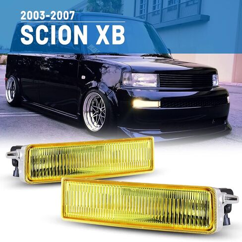 Fog Lights compatible for Scion XB 2003 2004 2005 2006 2007 Driver Passenger Lamps Assembly Replacement Amber Yellow in Saudi Arabia