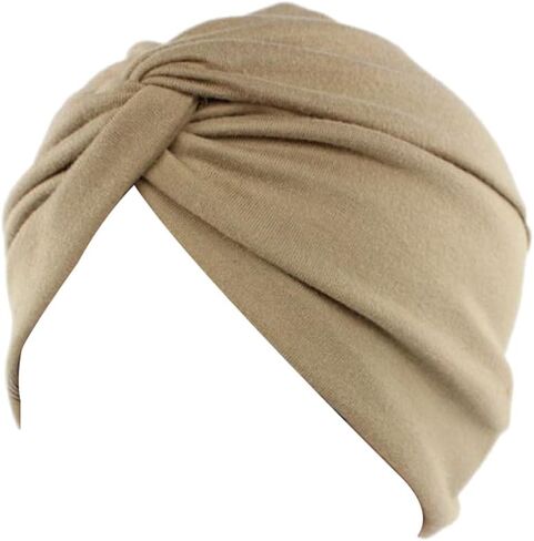 Decou Solid Color Clean Plain Twist Pleasted Hair Turban Cap in Saudi Arabia