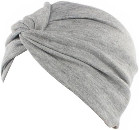 Decou Solid Color Clean Plain Twist Pleasted Hair Turban Cap in Saudi Arabia