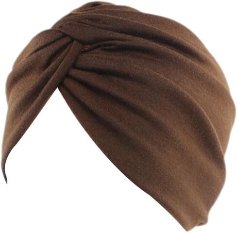 Decou Solid Color Clean Plain Twist Pleasted Hair Turban Cap in Saudi Arabia