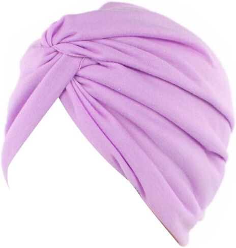 Decou Solid Color Clean Plain Twist Pleasted Hair Turban Cap in Saudi Arabia