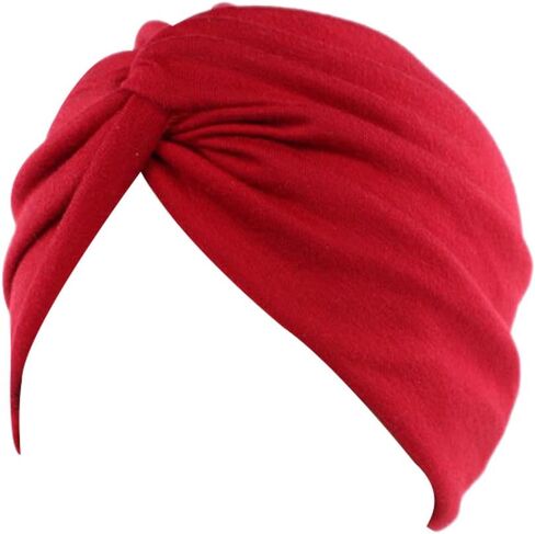 Decou Solid Color Clean Plain Twist Pleasted Hair Turban Cap in Saudi Arabia
