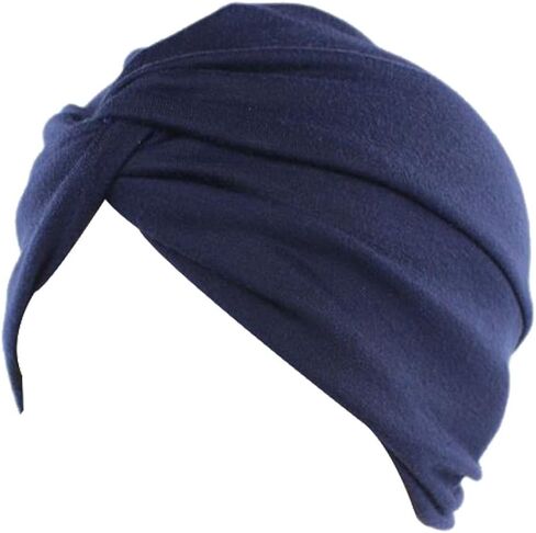 Decou Solid Color Clean Plain Twist Pleasted Hair Turban Cap in Saudi Arabia