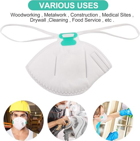LotFancy N95 Mask, NIOSH Particulate Respirator, N95 Face Mask for Construction, Cleaning, Air Filter Mask for Dust Pollution in Saudi Arabia